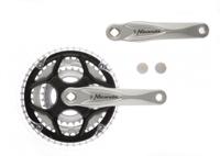 Miranda crankstel alfa 3 8mm crank 170mm 48/38/28t zilver - thumbnail