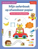 Mijn Oefenboek Op Afwasbaar Papier Eerste Schrijfspelletjes (4-5 jaar) - thumbnail