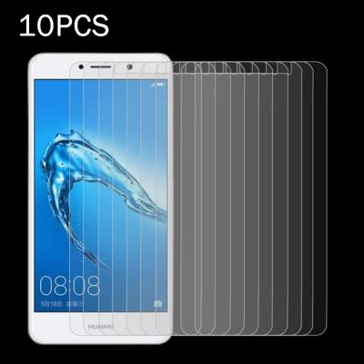 10 stuks voor Huawei Y7 0.3mm 9H oppervlaktehardheid 2.5D Explosieveilig niet-volledig scherm getemperd glas scherm Film