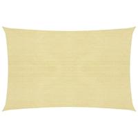 VidaXL Zonnezeil 160 g/m² 2,5x4 m hdpe beige - thumbnail