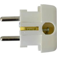 N & L 17204 Platte stekker met randaarde Kunststof 230 V Wit - thumbnail