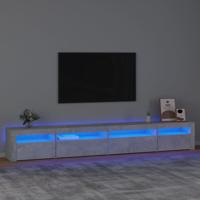 Tv-meubel met LED-verlichting 270x35x40 cm betongrijs - thumbnail
