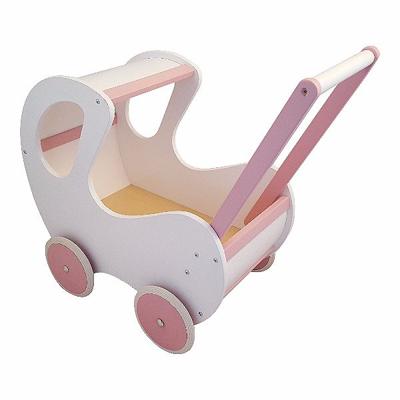 Hoge houten poppenwagen - Klassiek - Olivia Hoge houten poppenwagen - Klassiek - Olivia
