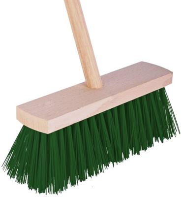 Talen Tools Bezem Nylon - 28 cm - Groen - Inclusief Steel Talen Tools Bezem Nylon - 28 cm - Groen - Inclusief Steel