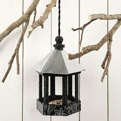 Creativ Company Vogelvoederhuis met zinken dak, afm 22x18x16,5 cm, 1 stuk