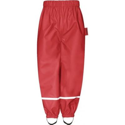 Playshoes regenbroek fleece gevoerd Uni Rood-140