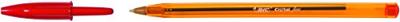 Balpen bic cristal f rood | 50 stuks