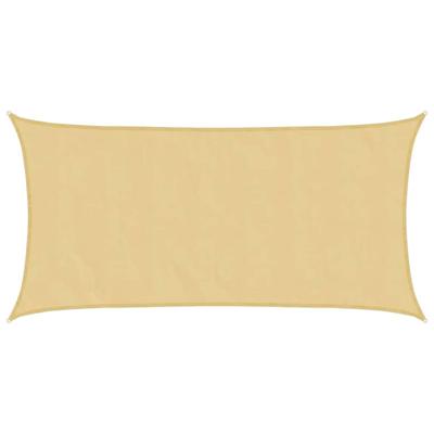 VidaXL Zonnezeil 5x2,5 m 100% polyester oxford zandkleurig