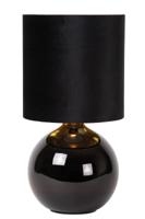 Lucide ESTERAD - Tafellamp - Ø 24 cm - 1xE14 - Zwart - thumbnail