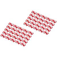Digitus A-CC-R A-CC-R Gekleurde clips voor patchkabel Rood - thumbnail