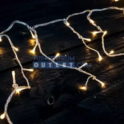 Led fonkel icicleverlichting 720 lampjes transparant snoer