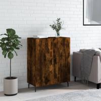 Dressoir 69,5x34x90 cm bewerkt hout gerookt eikenkleurig - thumbnail
