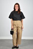 Weekend Max Mara t-shirt Targa 002 black broderie - thumbnail