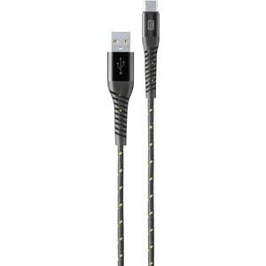Cellularline Extreme USB-kabel 1 m USB A USB C Zwart
