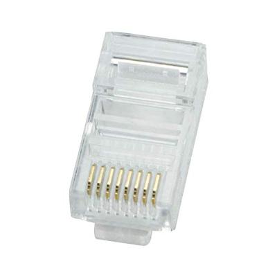 LogiLink RJ45-connector CAT5e MP0002 Stekker, recht Aantal polen: 8P8C Aantal polen (sensoren) 8P8C Transparant 100 stuk(s)