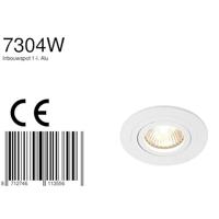 Steinhauer InbouwspotRound 10cm wit - 7304W - thumbnail