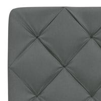 Bedframe met LED zonder matras 90x200 cm stof donkergrijs - thumbnail