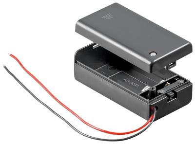 Goobay 48171 Batterijhouder Aantal cellen: 1 9V (blok) Kabel (l x b x h) 68.4 x 33.2 x 25.6 mm