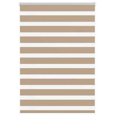 Zebra Blind 115x100 cm stofbreedte 110,9 cm polyester zandbruin
