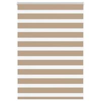 Zebra Blind 115x100 cm stofbreedte 110,9 cm polyester zandbruin - thumbnail
