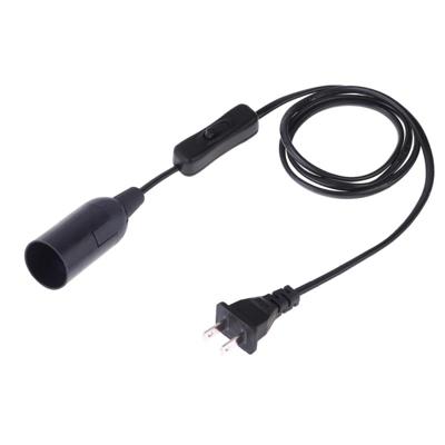 E14 Wire Cap schakelaar lamp houder kroonluchter stopcontact met 1.5 m verlengkabel US plug (zwart) E14 Wire Cap schakelaar lamp houder kroonluchter stopcontact met 1.5 m verlengkabel US plug (zwart)