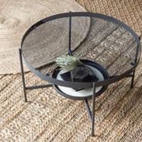 WOOOD Rond Vloerkleed 'Ross' 150cm, kleur Naturel - thumbnail