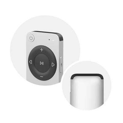 WiiM Voice Remote 2 voor WiiM muziekstreamers en versterkers | Push-to-Talk, 4 slimme presetknoppen | Oplaadbare batterij | Slank aluminium ontwerp | 360° Bluetooth-afstandsbediening