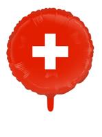 Folieballon Zwitserland (46cm) - thumbnail