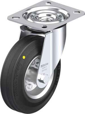 Blickle LE-VE 125R-EL Zwenkwiel Wieldiameter: 125 mm Draagvermogen (max.): 100 kg 1 stuk(s)