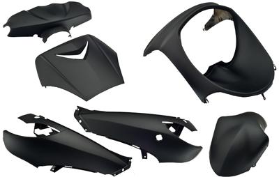 Edge plaatset vivacity tot bj. 2008 6 delig mat zwart