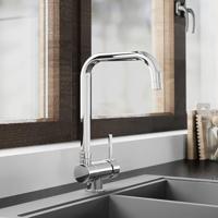 Schutte WINDOW ééngreepsmengkraan keuken met plooibare uitloop | chroom
 24550 - thumbnail