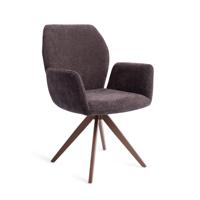 Jesper Home Draaibare Eetkamerstoel 'Misaki' Turn Brown, kleur Almost Black - thumbnail