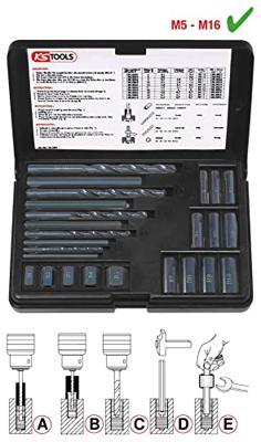 KS TOOLS Ks-tools schroefdraad-uitdraaiset thread unscrewing set ks-to0ls