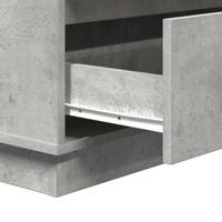 Nachtkastje met lade Beton Grijs 71 x 34,5 x 75 cm Bewerkt hout - thumbnail
