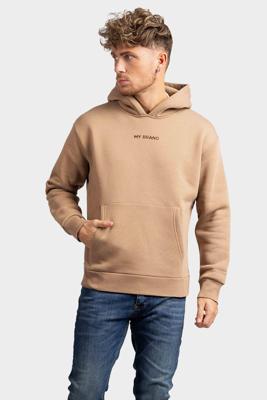 My Brand Back Embroidery Hoodie Heren Bruin - Maat XL - Kleur: Bruin | Soccerfanshop