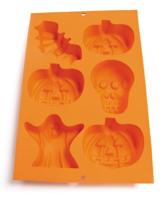 LEKUE - Bakken - Bakvorm Halloween 30x20cm oranje - thumbnail