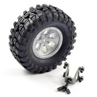 FTX - Outback Spare Tyre Mount & Tyre/Wheel (Grey) (FTX8249) - thumbnail