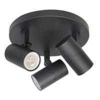 Highlight Zwarte opbouwspotPiccolo 3-lichts rond - S7442.01 - thumbnail