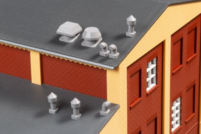 Auhagen 80103 H0 dakventilatoren (24 stuks) Kunststof bouwpakket Auhagen 80103 H0 dakventilatoren (24 stuks) Kunststof bouwpakket