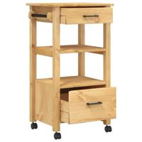 Keukentrolley MONZA 48x40x90 cm massief grenenhout - thumbnail