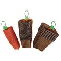 Plastic stekpotjes H7x dia. 9,5cm set a 8 stuks Nature - Nature - thumbnail