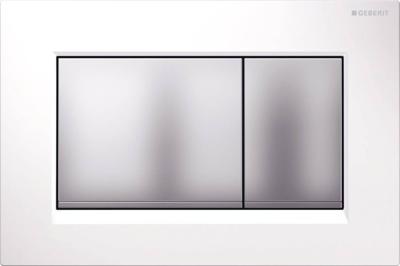 Bedieningsplaat Geberit Sigma-30 Wit Mat Chroom Bedieningsplaat Geberit Sigma-30 Wit Mat Chroom