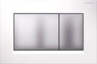 Bedieningsplaat Geberit Sigma-30 Wit Mat Chroom - thumbnail