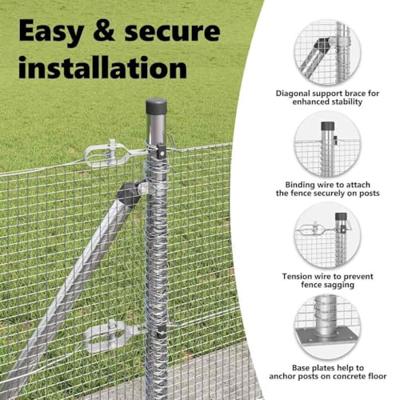 VidaXL Afrasteringspaal zilver 25 x 0,5 m (12 x 12 mm gaas) staal