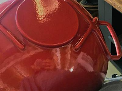 Gietijzeren wok rood, 35cm - Sürel