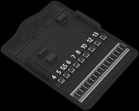 Wera Vouwetui voor Kraftform Micro-sets met hoogstens 12 delen, leeg, 235 x 115 mm - 1 stuk(s) - 05136466001 - thumbnail