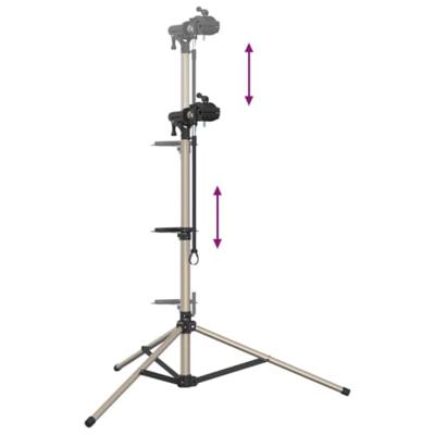 VidaXL Fietsreparatiestandaard inklapbaar 120-165 cm aluminium