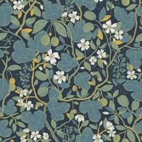 Dutch Wallcoverings Lina II - Ewald Blue - Blauw - thumbnail