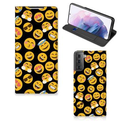 Samsung Galaxy S21 Plus | Hoesje met Magneet | Emoji