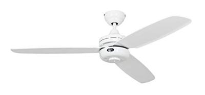 CasaFan Night Flight WE Plafondventilator 65 W (Ø x h) 132 cm x 240 mm Wit Met wintermodus, Met afstandsbediening, Lampaanbouw mogelijk CasaFan Night Flight WE Plafondventilator 65 W (Ø x h) 132 cm x 240 mm Wit Met wintermodus, Met afstandsbediening, Lampaanbouw mogelijk